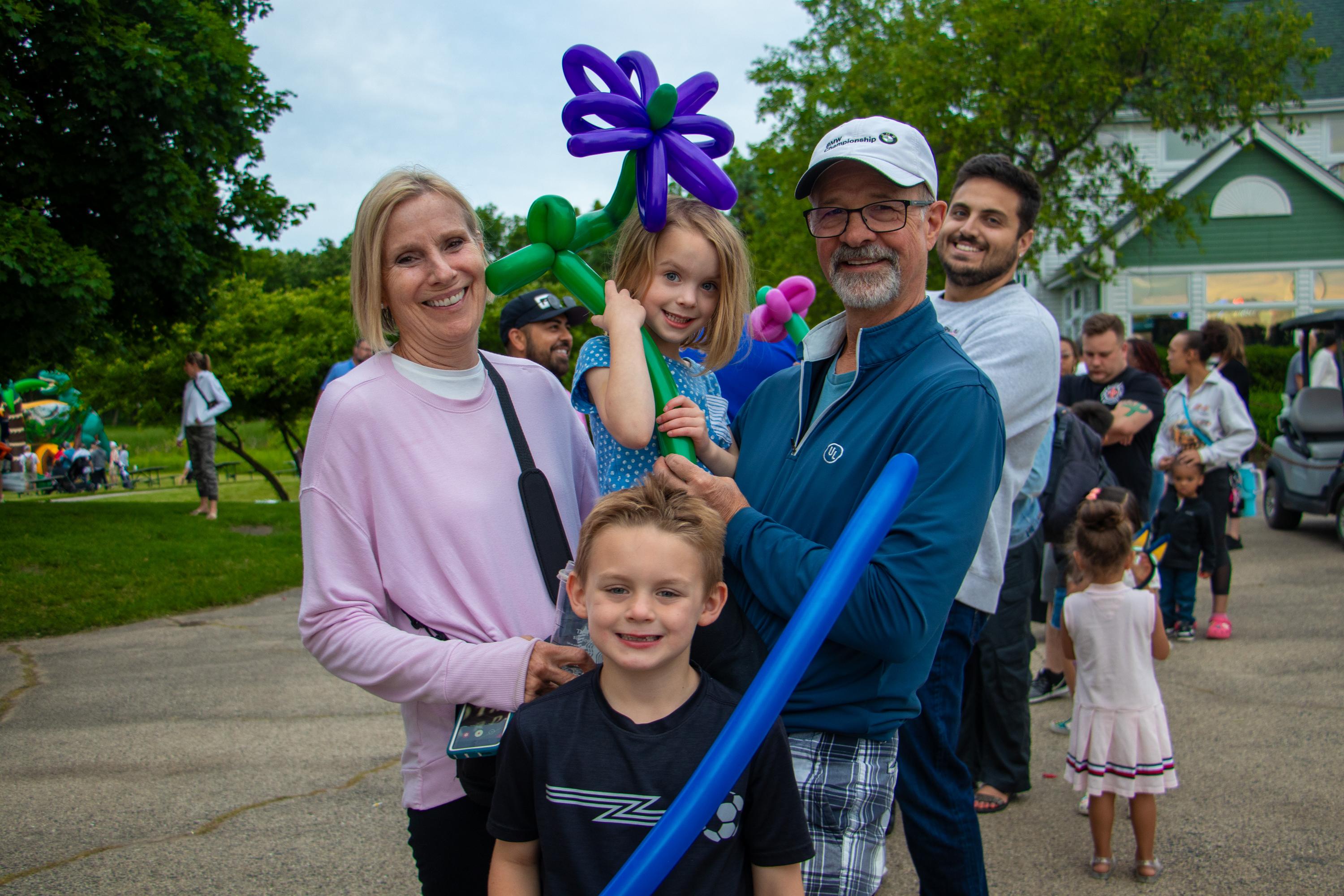 Family at the Families on the Fairway event. Photo courtesy of Gurnee Park District.